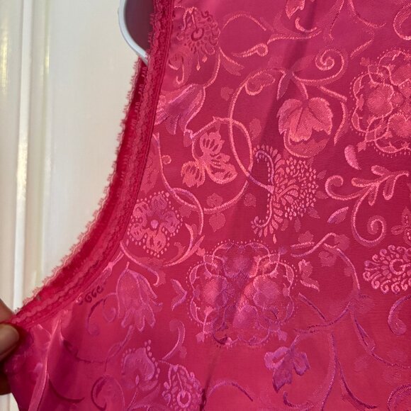 Adonna Pink 2 piece Pajama Sleeveless Button Top and Pants Size Medium - Picture 6 of 9